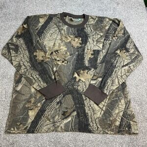 Vintage Ranger Shirt Mens 2XL Camo Realtree Hardwoods Made USA Long Sleeve‎ 00s